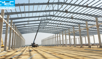 CÔNG TRÌNH NHÀ XƯỞNG BẰNG KHUNG THÉP LẮP RÁP PHÂN PHỐI MÁY PHÁT ĐIỆN